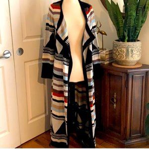 Cardigan gorgeous long pattern colorful multicolored
